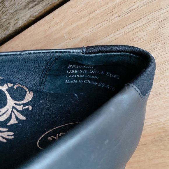 Aetrex NEW! Leather Mary Jane Shoes Black flats size 9.5W - Picture 14 of 16